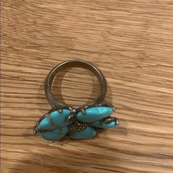 Turquoise Flower Ring - Picture 2 of 4